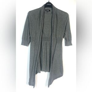 EXPRESS Open Front Gray Cardigan Sweater WOMEN XS